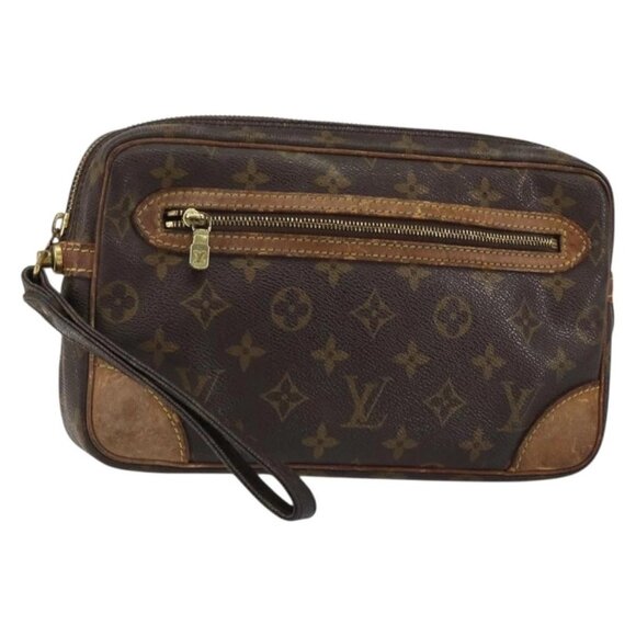 LOUIS VUITTON Monogram Marly Dragonne GM Clutch Bag
